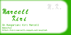 marcell kiri business card